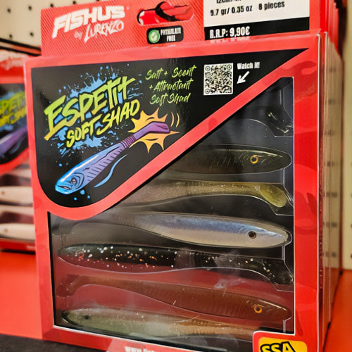 Fishus Espetit Soft Shad - 120mm / 9.7gr Pack Of 8