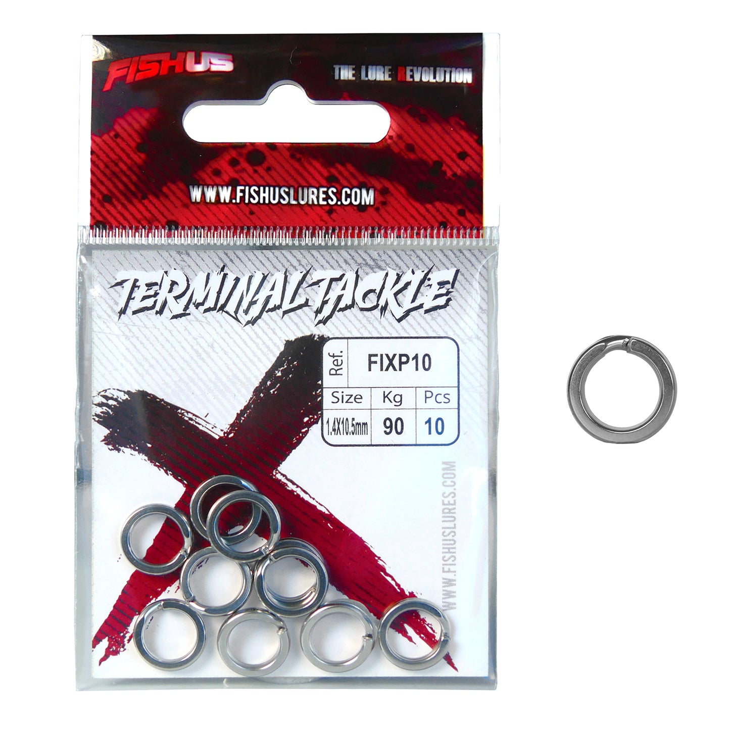 Fishus X-Split Ring (Pack of 10)