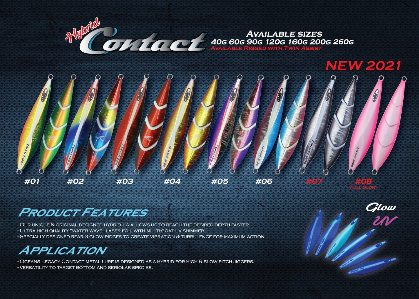 Ocean's Legacy Hybrid Contact Jig 40g