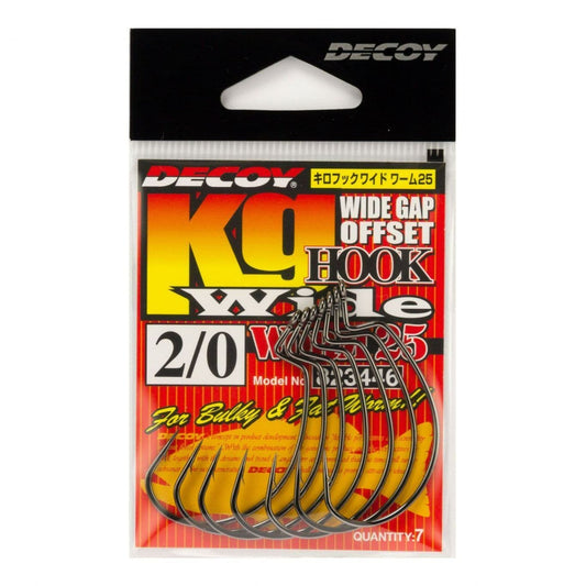 Decoy Worm25 Kg Hook Wide #3/0 (6 per pack)