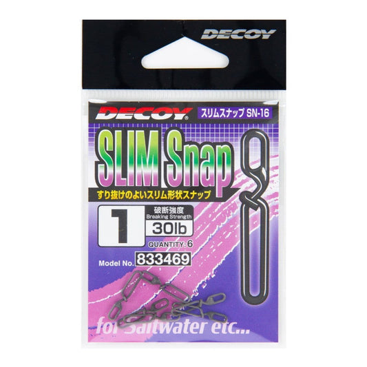 Decoy Slim Snap SN-16 #1 (30lb) - Pack of 6