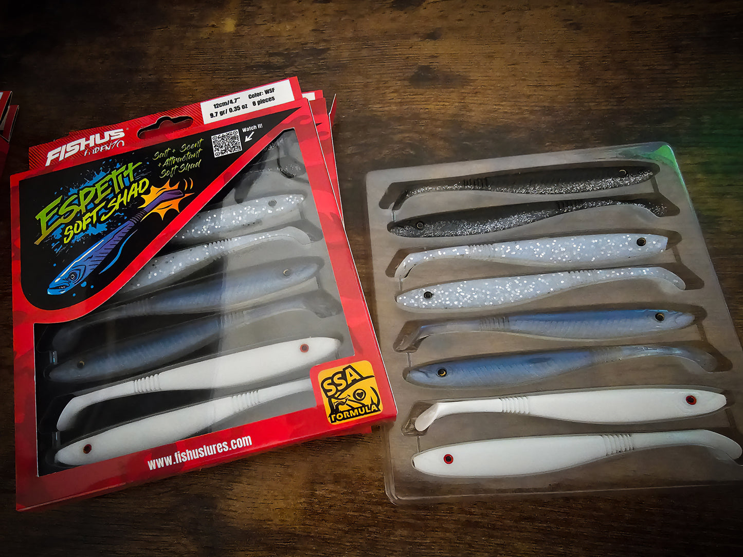 Fishus Espetit Soft Shad - 120mm / 9.7gr Pack Of 8