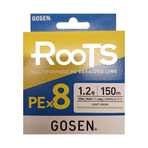 Gosen RooTS PE X8 - 150m - Light Green