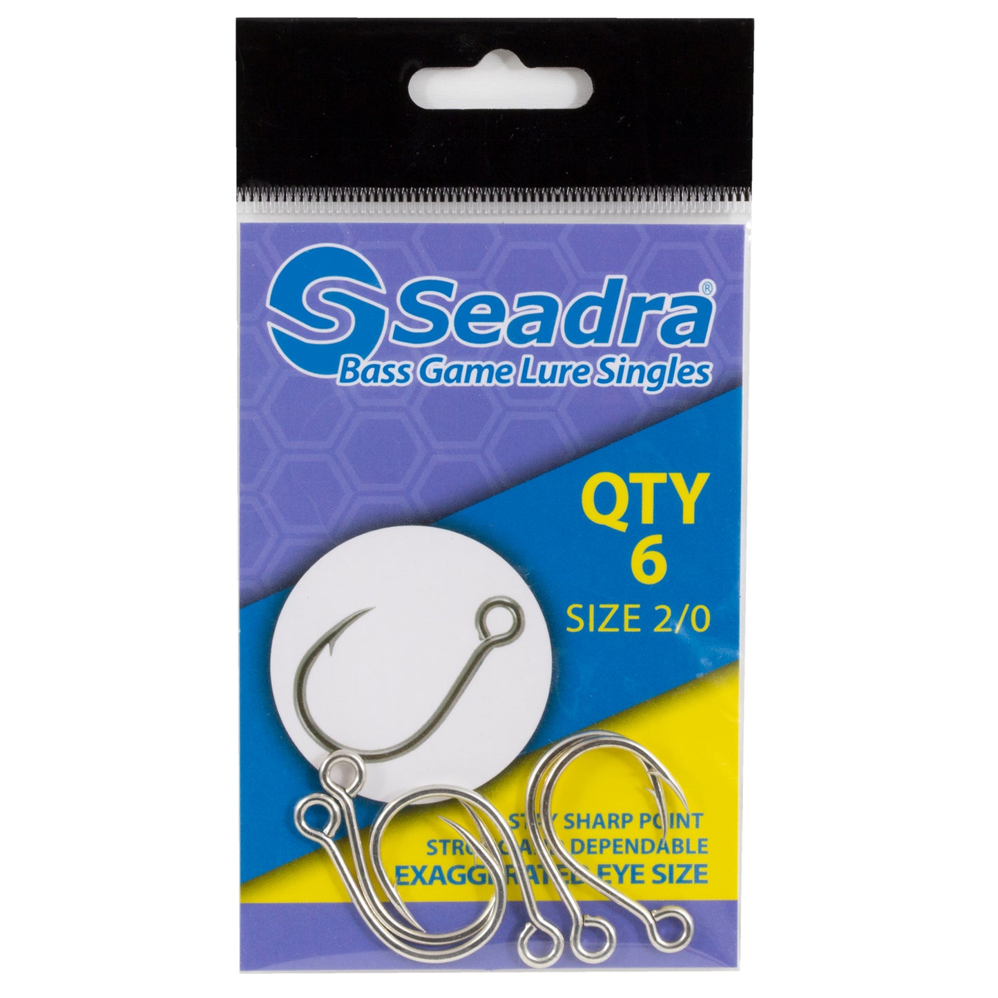 Seadra Bass Game Lure Singles 2/0 (6 pcs)