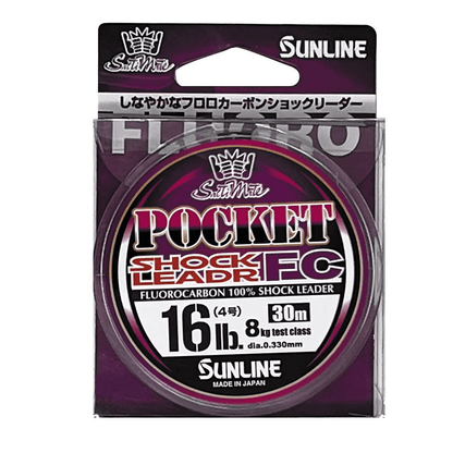 Sunline Pocket Fluorocarbon Leader 30m (0.37mm - 20lb)