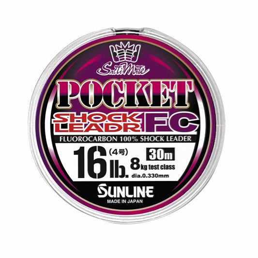 Sunline Pocket Fluorocarbon Leader 30m (0.37mm - 20lb)