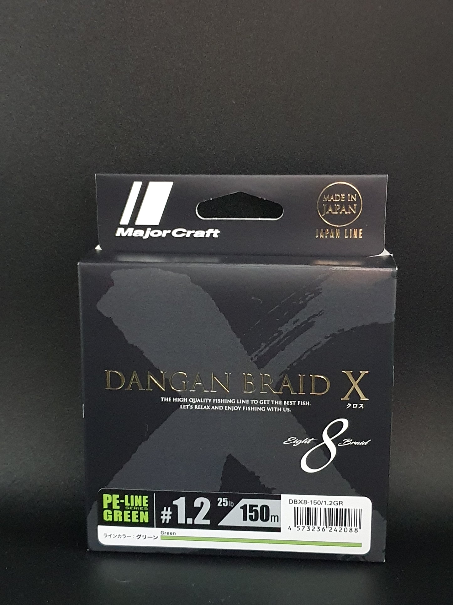 MajorCraft Dangan Braid X - 150m - Green